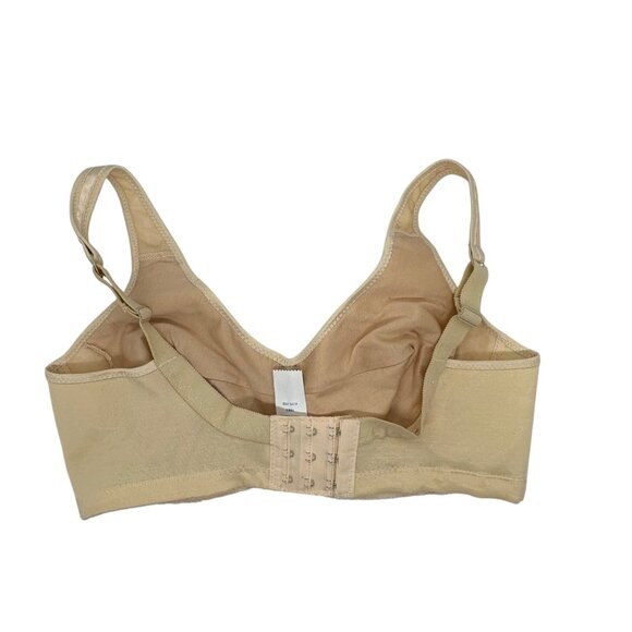 Confidante by Camp N480 Beige Wire-Free Full Coverage Bra 34C Vintage Union Made - Picture 2 of 3